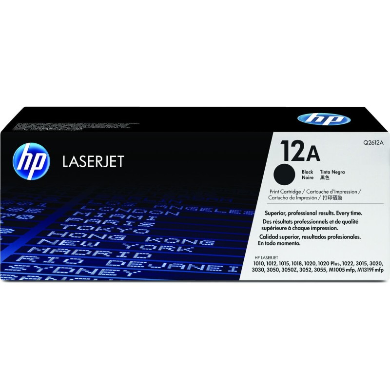 Toner original HP 12A Noir