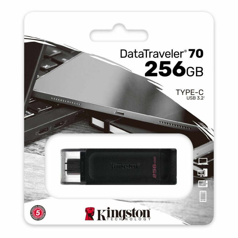 Clé USB Kingston DT70/256GB 256 GB Noir