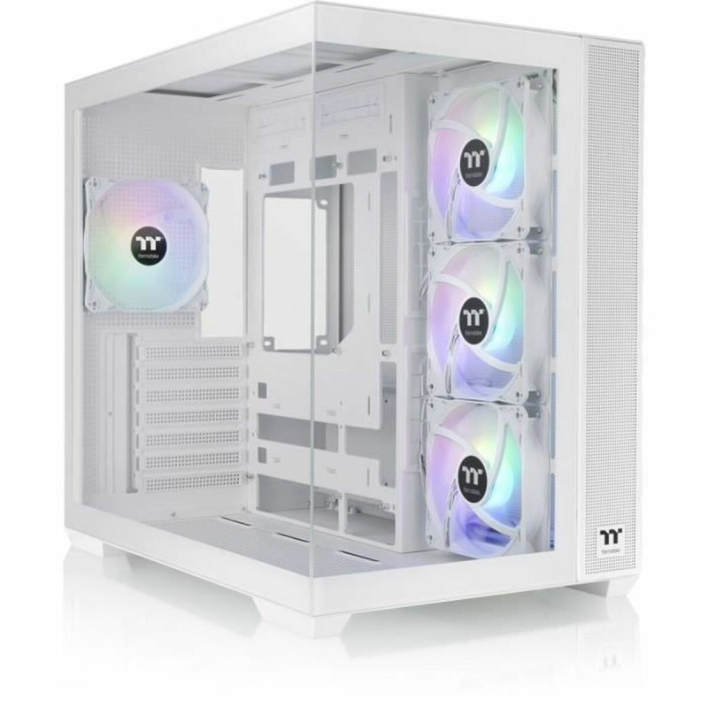 Boîtier ATX semi-tour THERMALTAKE View 380 TG ARGB Snow Blanc