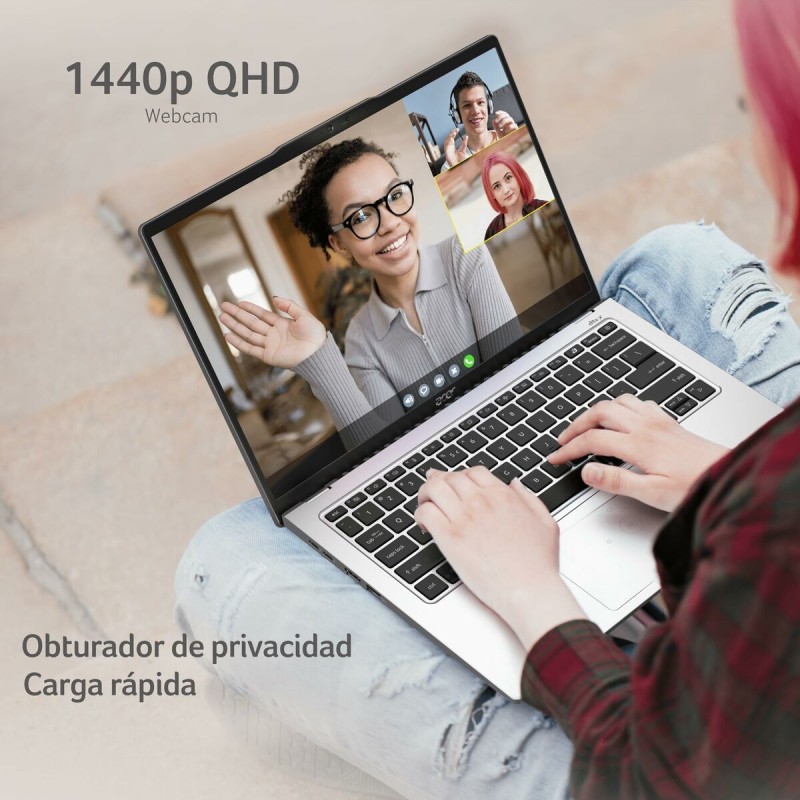 Ordinateur Portable Acer NX.KWMEB.002 14" Intel Core Ultra 7 155u 16 GB RAM 512 GB SSD