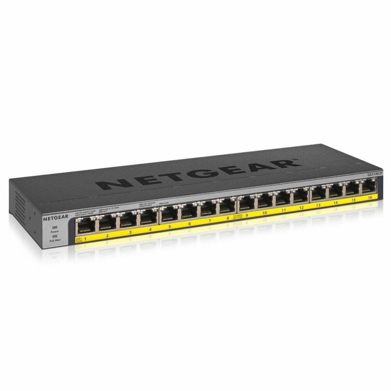 Switch Netgear GS116LP-100EUS Noir RJ-45 x 16