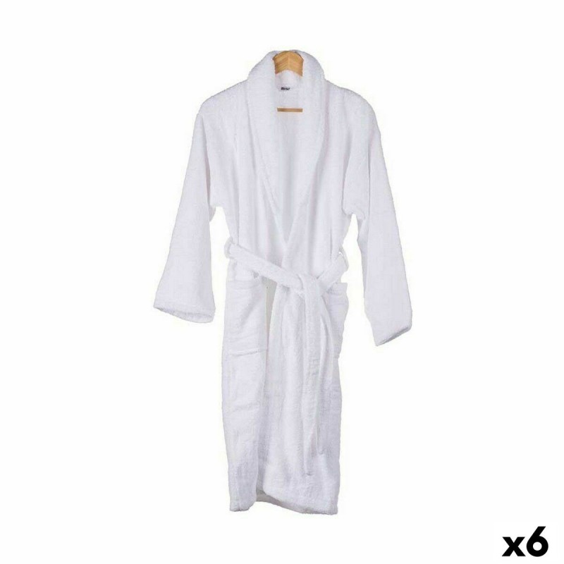 Peignoir de bain Berilo REF-6/LXL Blanc L/XL (6 Unités)