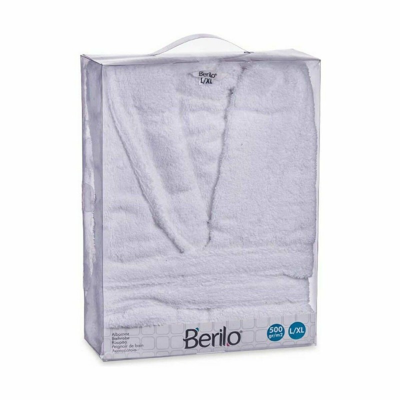 Peignoir de bain Berilo REF-6/LXL Blanc L/XL (6 Unités)