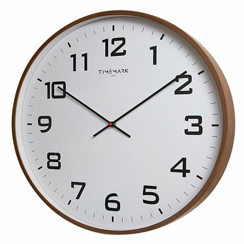 Horloge Murale Timemark Marron Bois 50 x 50 cm