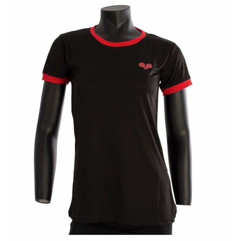 T-shirt à manches courtes femme Nexus CAMIGUIN Noir Rouge