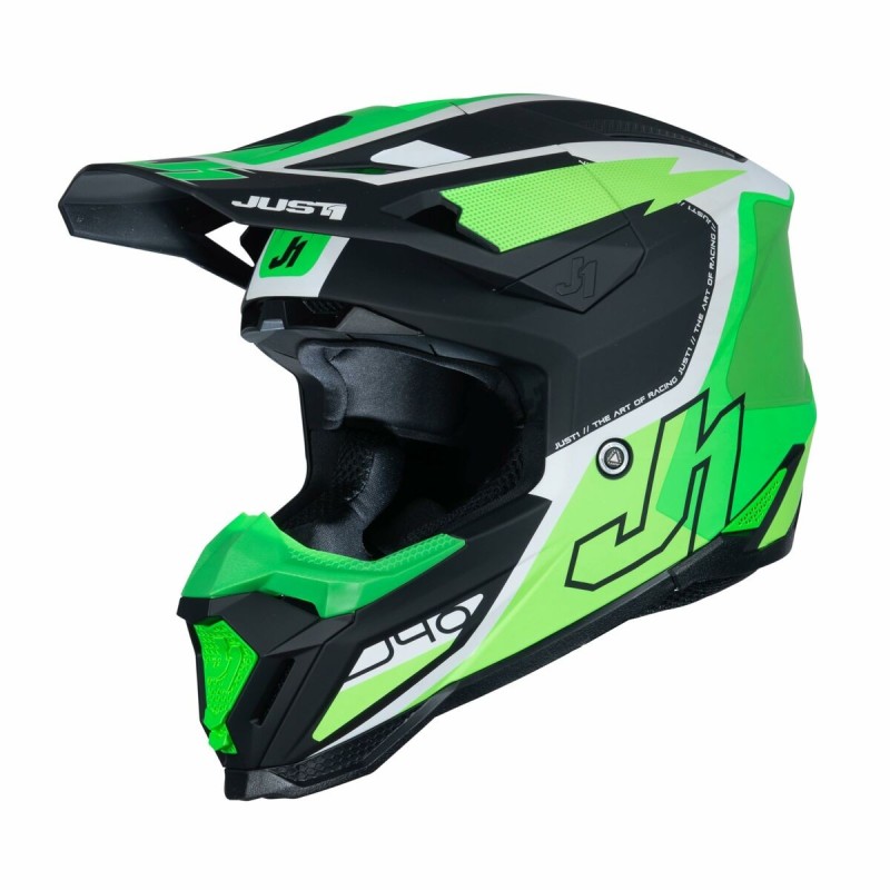 Casque intégral Just1 J-40 Flash Noir Vert