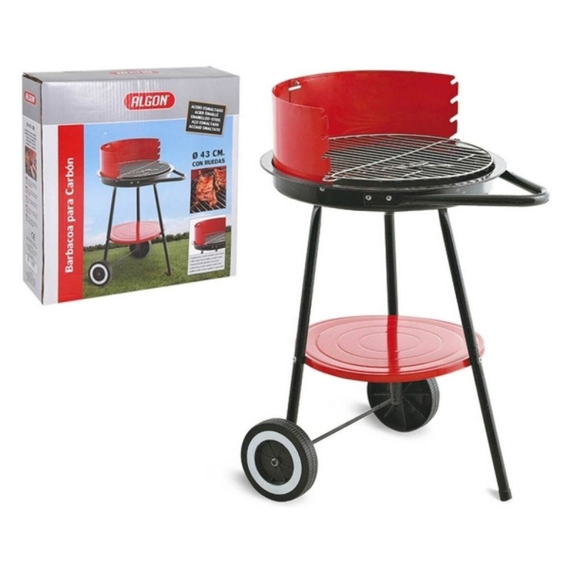 Roues de barbecue au charbon de bois Algon VEN8433774694908 54 x 45 x 71 cm