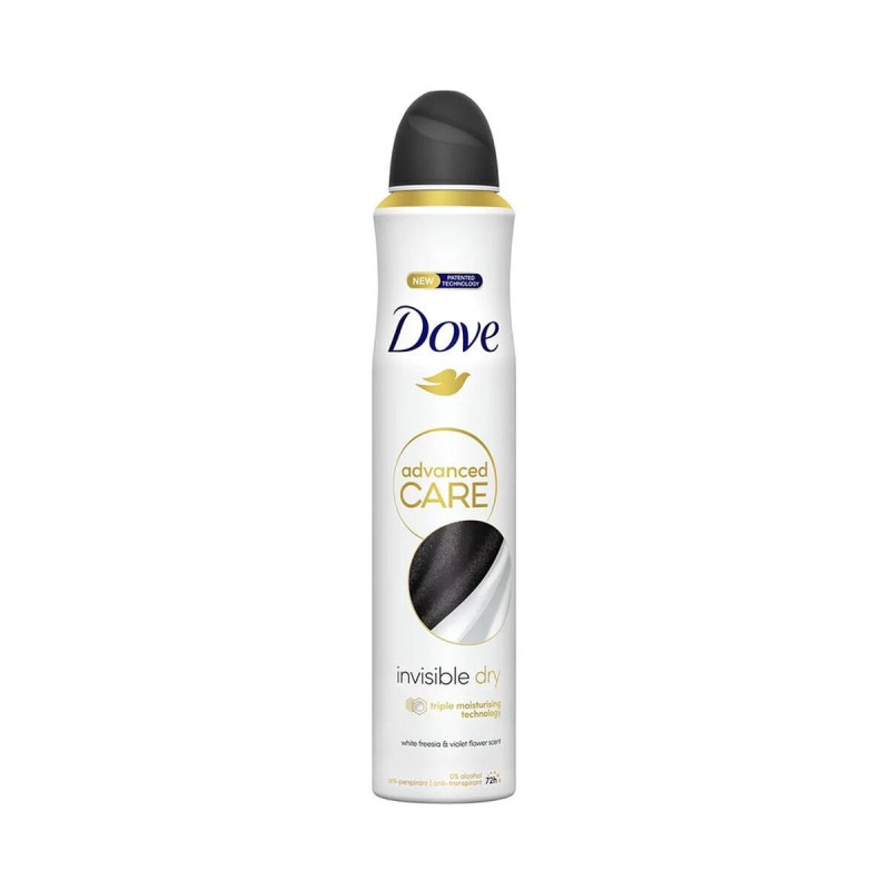 Déodorant Dove Invisible Dry 0% Alcohol Advanced Care 200 ml