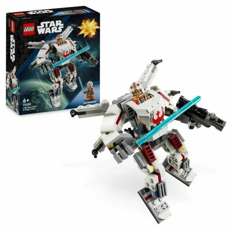 Set de construction Lego Luke Skywalker's X-Wing Mech Multicouleur