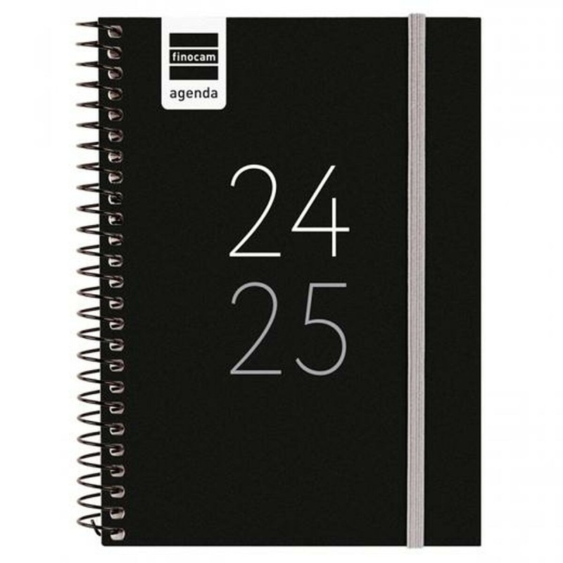 Agenda Finocam Noir 1/8 12 x 16