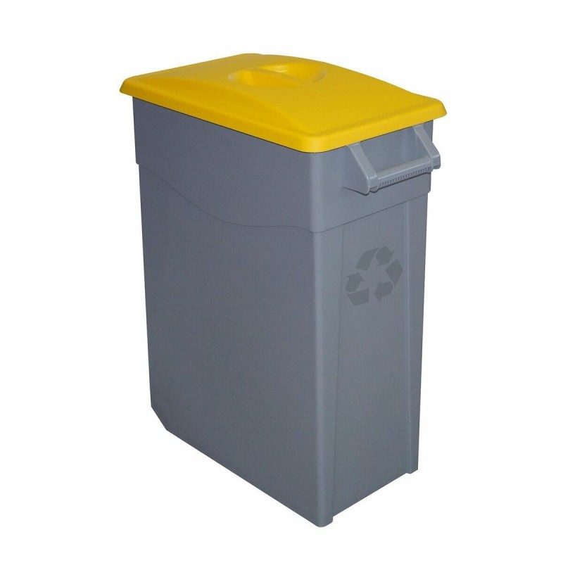 Poubelle recyclage Denox Jaune 65 L