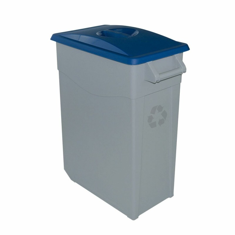 Poubelle recyclage Denox Bleu 65 L