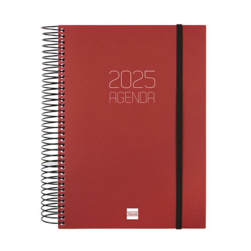 Agenda Finocam OPAQUE Bordeaux A5 15