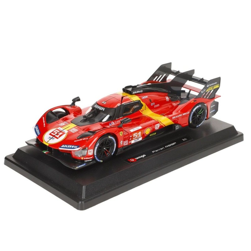 Voiture Bburago Ferrari 499P Le Mans 2023 1:24