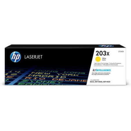 Toner original HP CF542X Jaune Multicouleur