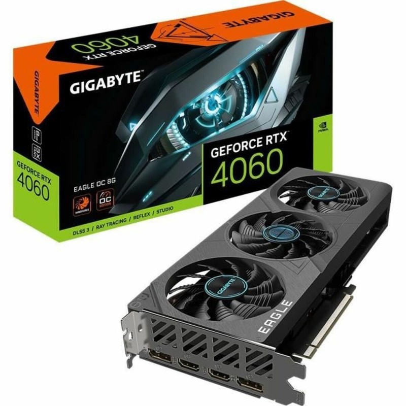 Carte Graphique Gigabyte GV-N4060EAGLE OC-8GD Geforce RTX 4060 GDDR6 GDDR6X