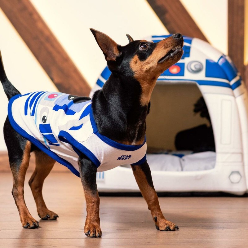 T-shirt pour Chien Star Wars R2-D2 Bleu 2XS - M