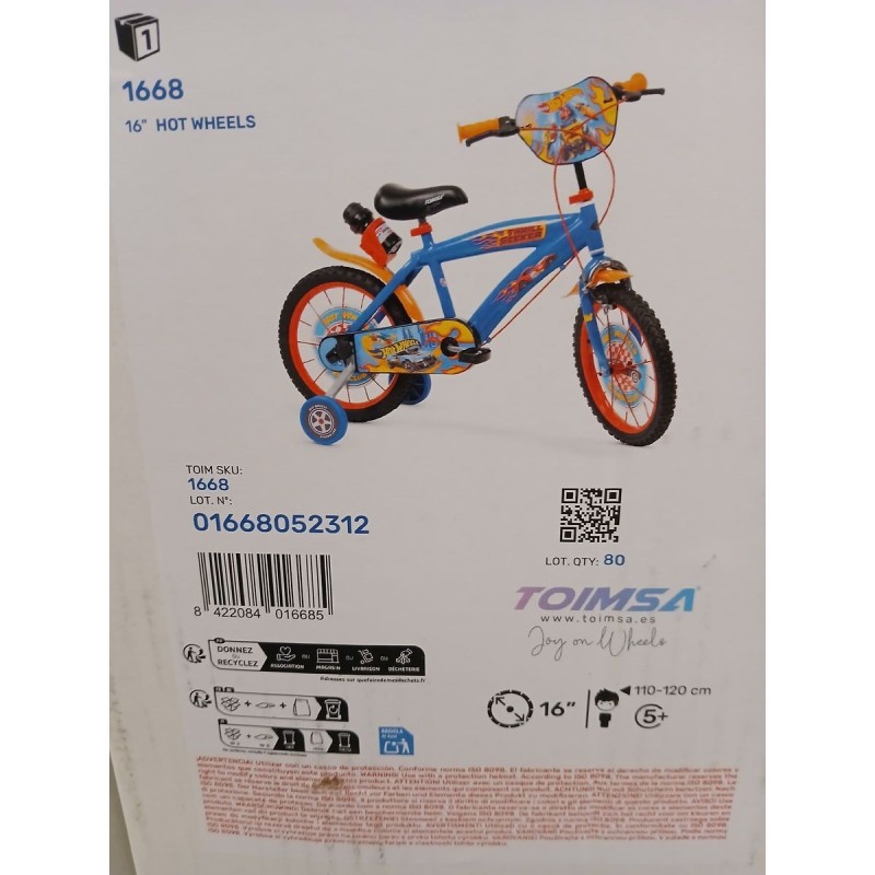 Vélo pour Enfants Toimsa Hotwheels Bleu