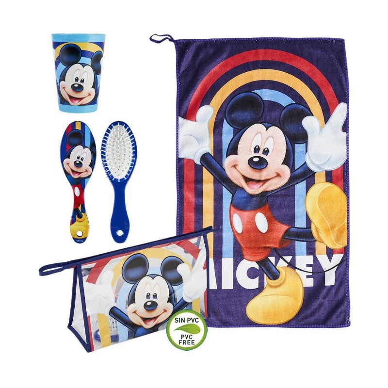 Ensemble de Toilette pour Enfant de Voyage Mickey Mouse (4 pcs)