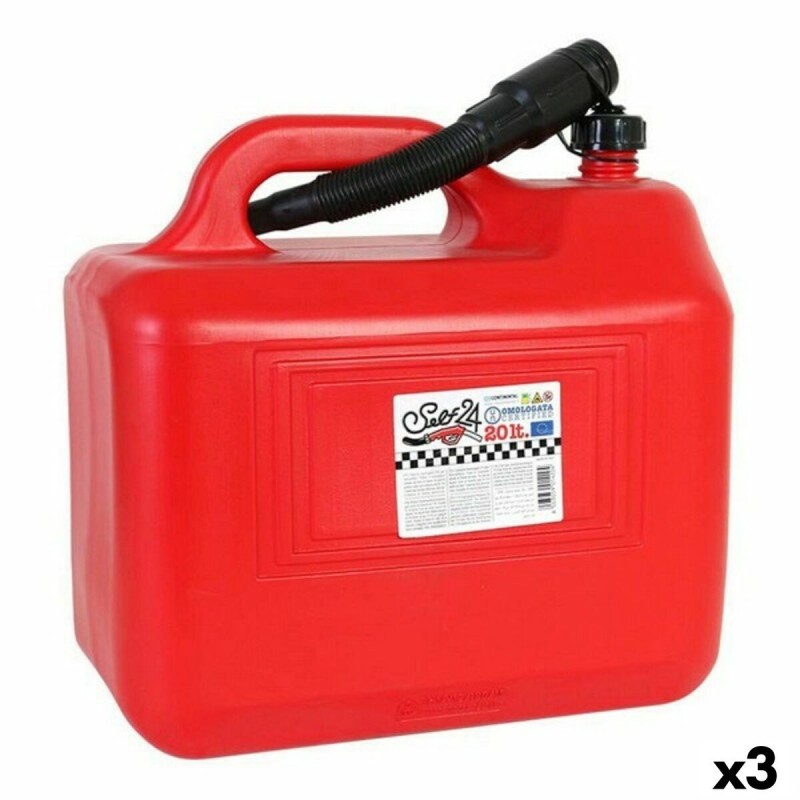 Réservoir de carburant avec entonnoir Self Continental Self 20 L (3 Unités)