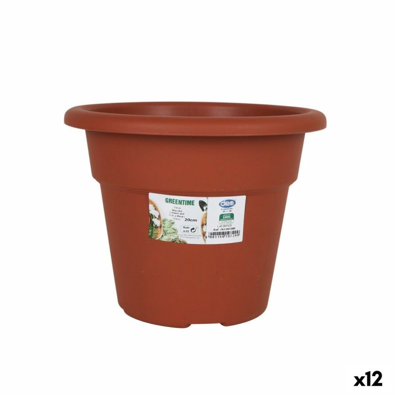 Pot Dem Greentime Ronde Marron ø 20 x 15