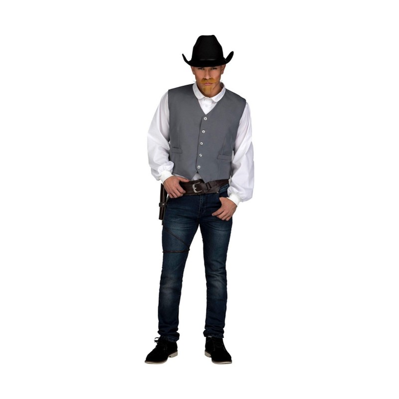 Déguisement pour Adultes My Other Me Gris Cow-boy Gilet