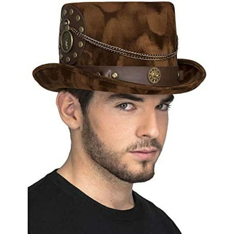 Chapeau My Other Me Steampunk Marron