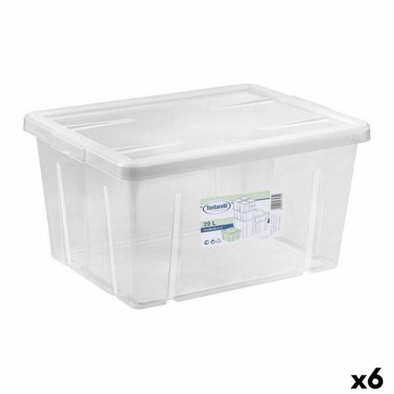 Boîte de rangement avec couvercle Tontarelli Linea box 29 L 47 x 36 x 24