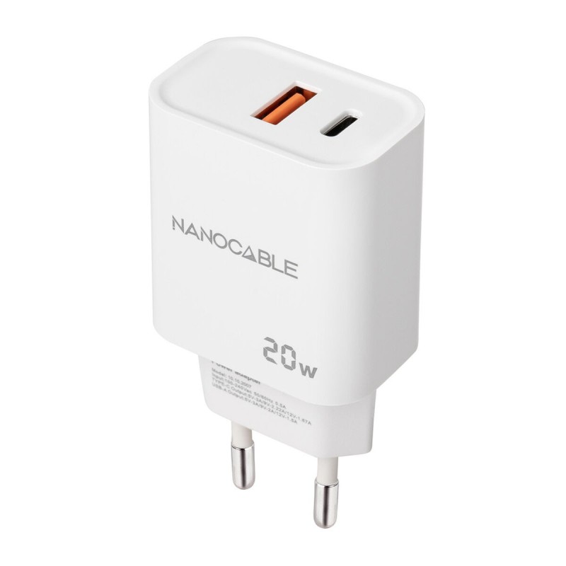 Chargeur mural NANOCABLE Blanc 20 W