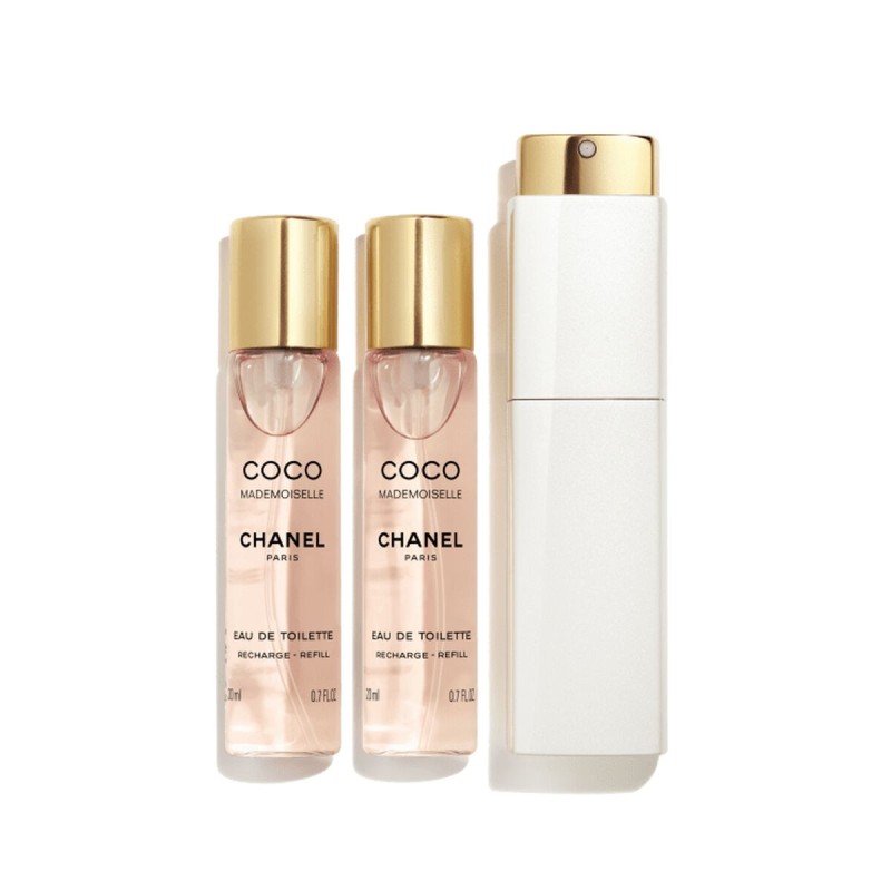 Set de Parfum Femme Chanel Twist & Spray Coco Mademoiselle 3 Pièces