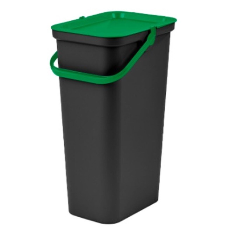 Poubelle recyclage Tontarelli Moda Vert 38 L (4 Unités)