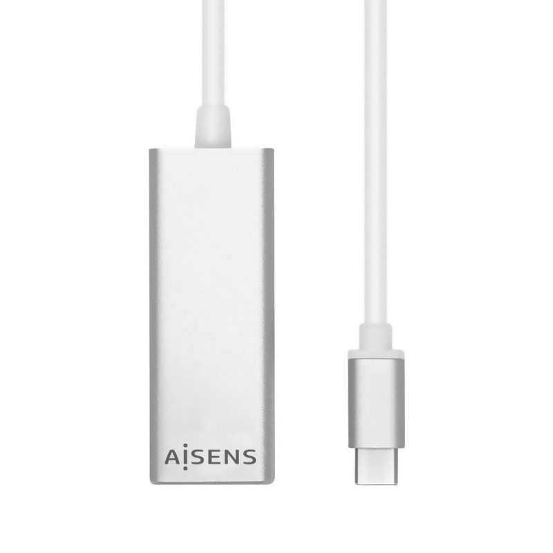 Adaptateur USB vers Ethernet Aisens A109-0341 USB 3.1 Argenté 15 cm