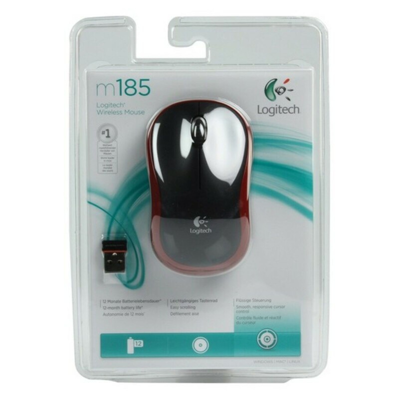 Souris Optique Sans Fil Logitech 910-002237 1000 dpi Rouge