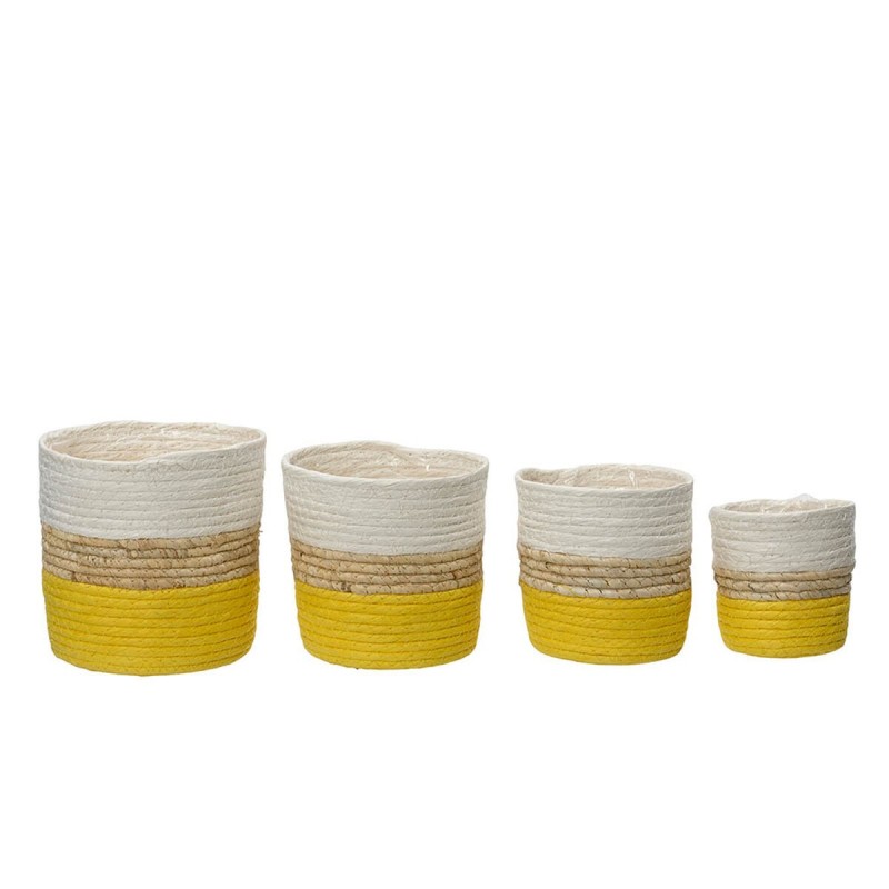 Set de pots de fleurs KSD Tricolore 100 % Recyclado (4 Unités)