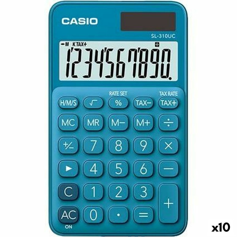 Calculatrice Casio SL-310UC Bleu (10 Unités)