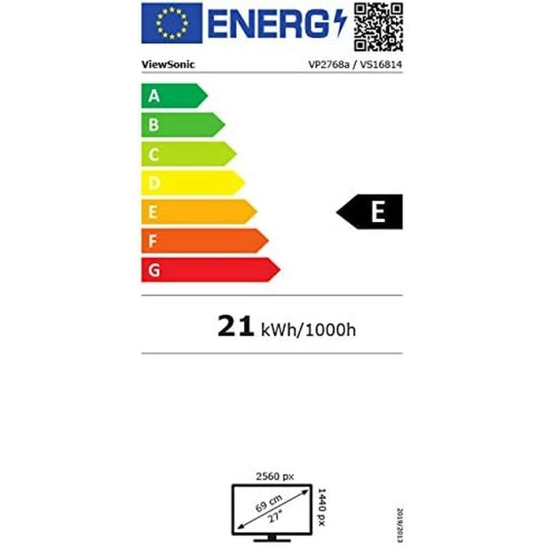 Écran ViewSonic VP2768a 27" Quad HD 75 Hz