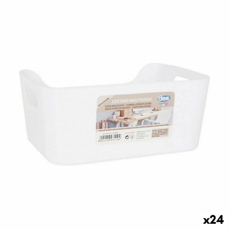 Panier Multi-usages Confortime Blanc 24 x 16