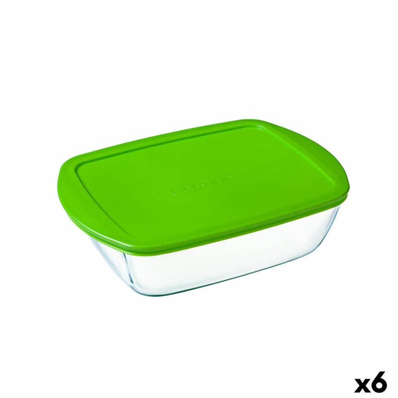 Boîte à repas rectangulaire avec couvercle Pyrex Cook & Store Vert 1