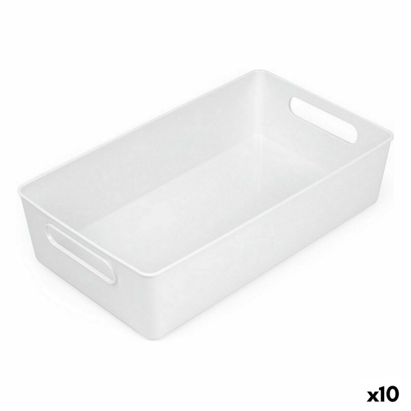 Panier Multi-usages Confortime Blanc 38 x 22 x 9