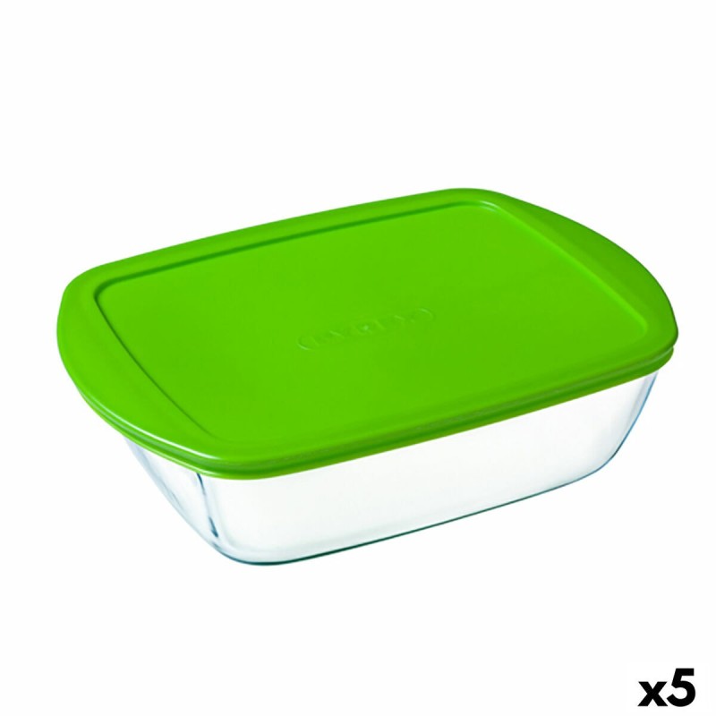 Boîte à repas rectangulaire avec couvercle Pyrex Cook&store Px Vert 2