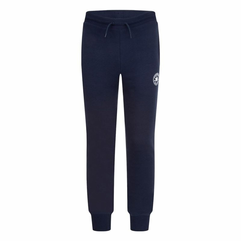 Pantalons de Survêtement pour Enfants Converse Signature Fleece Chuck Patch Bleu foncé Blue marine