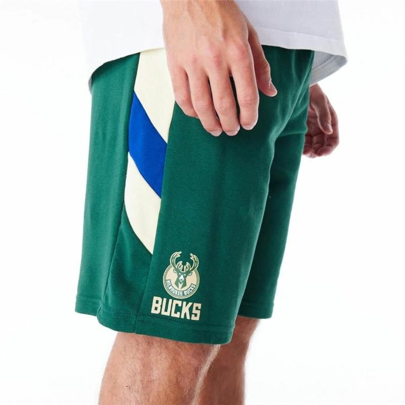 Short de Sport New Era NBA Milwaukee Bucks Vert