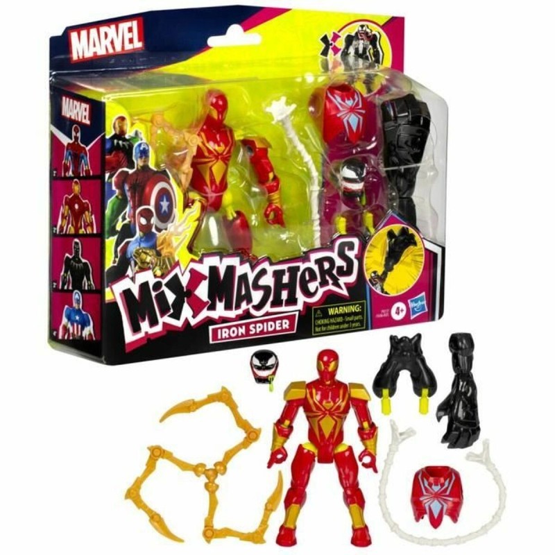 Personnage articulé Hasbro MixMashers Iron Spider Deluxe