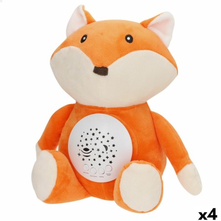 Peluche Projecteur LED Colorbaby Tissu Peluche Plastique 25 x 27 x 13 cm (4 Unités)