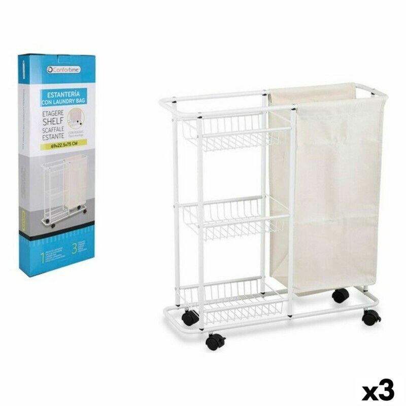 Etagère de salle de bains Confortime Laundry Bag Métal 69 x 22