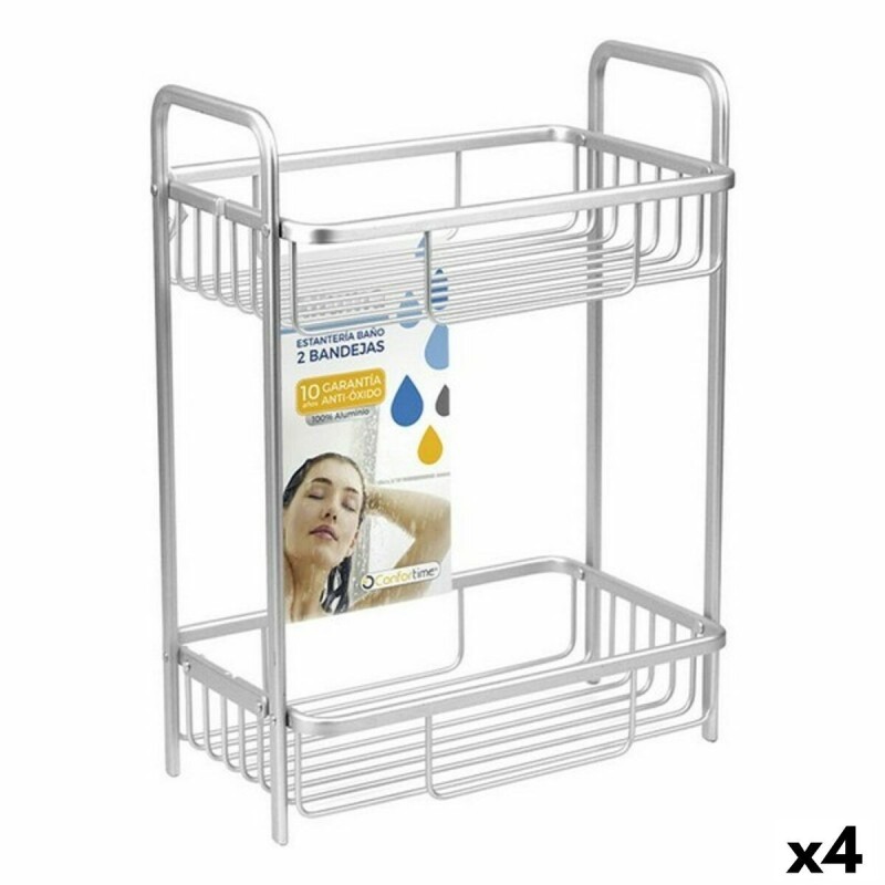 Etagère de salle de bains Confortime Alluma 29 x 18 x 40 cm (4 Unités)