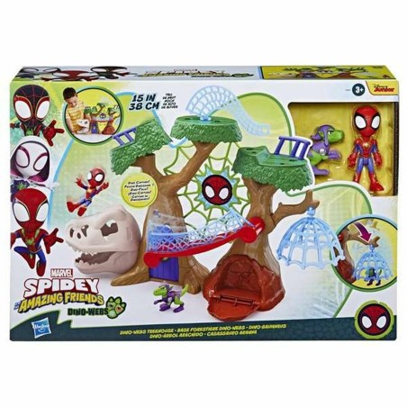 Playset Hasbro Base forestal con Dino-Webs de Spidey