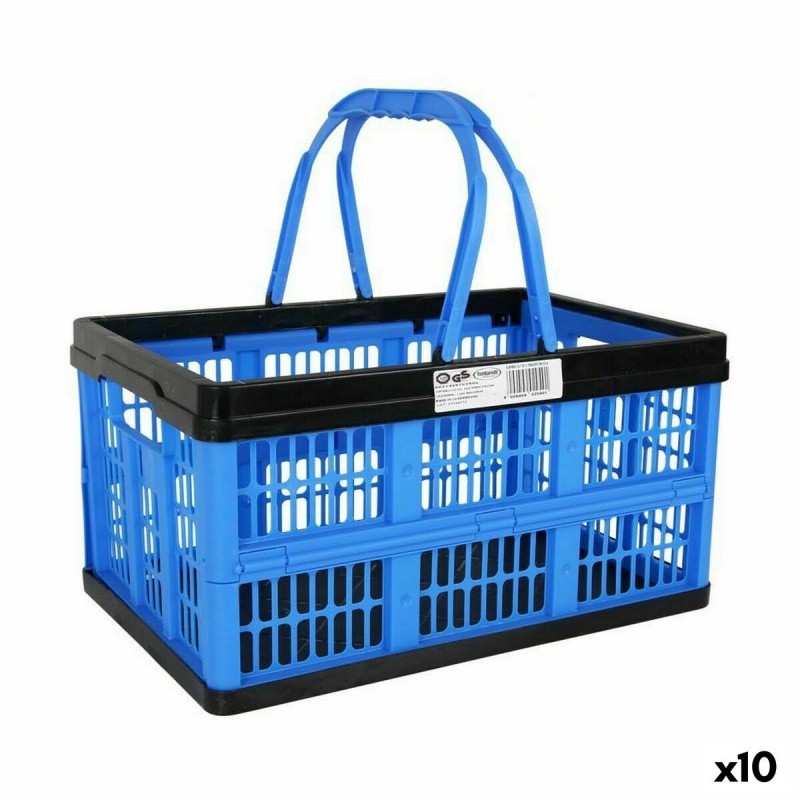 Boîte pliable avec poignées Tontarelli Voilà Bleu 16 L 39 x 25