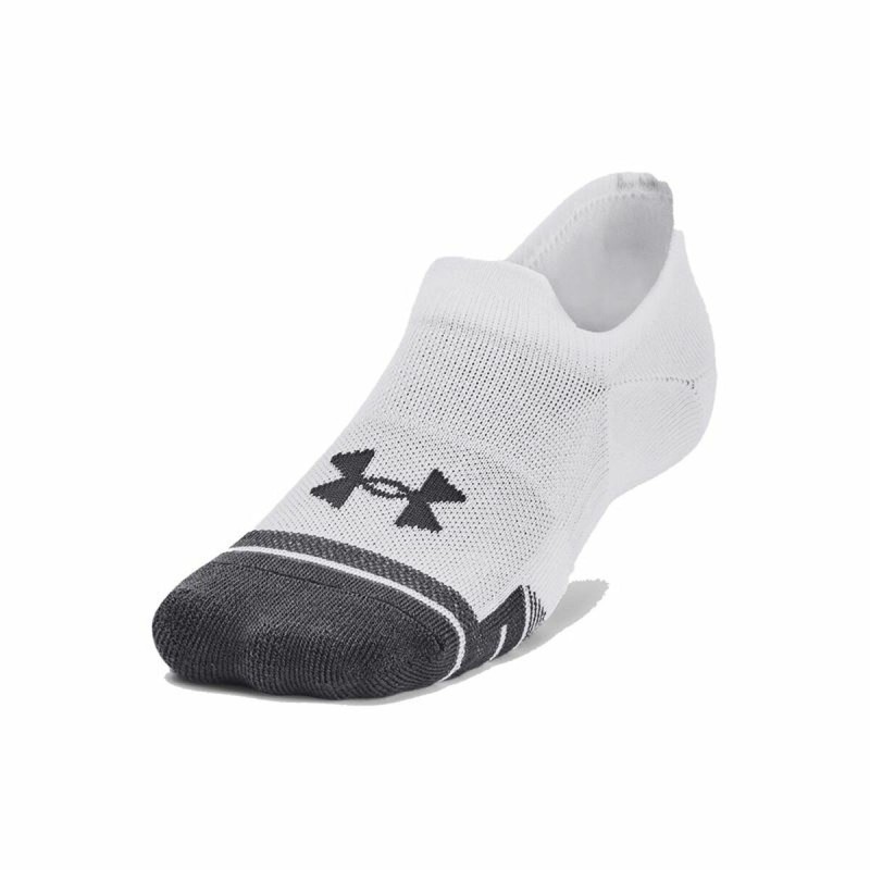 Chaussettes de Sport Under Armour Performance Blanc