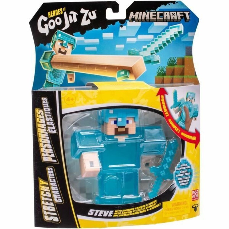 Personnage articulé Goo Jit Zu Minecraft Steve